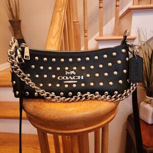 Coach Charlotte Shoulder Bag with Rivets